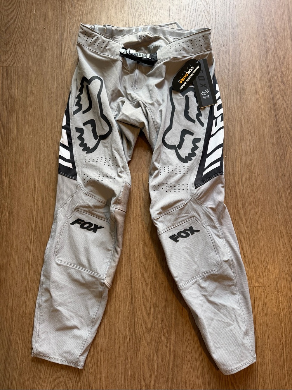 Fox Racing Flexair Mach One Pants Men’s 36 Gray Black Motocross MX NWT